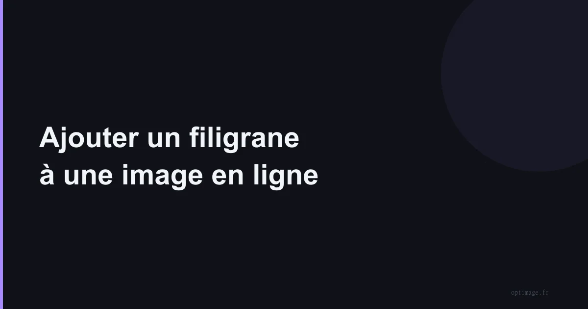 Ajouter un filigrane à une image en ligne