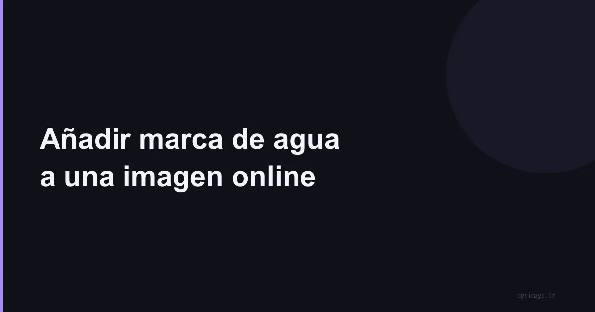 Añadir marca de agua a una imagen online