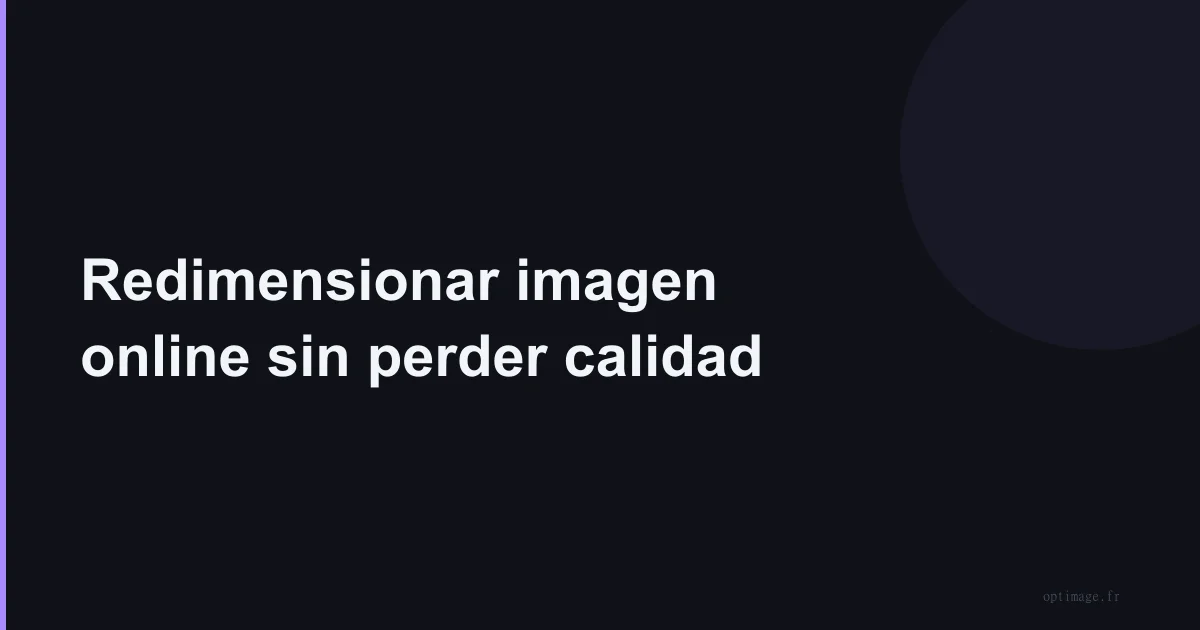 Redimensionar imagen online sin perder calidad